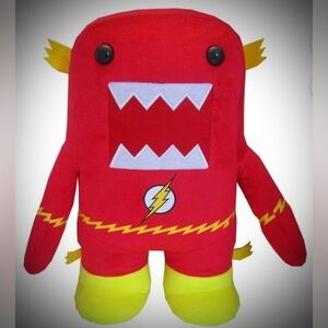 Vintage 2013 Domo-Kun DC Comics Domo Flash Plushie 7.5” Tall